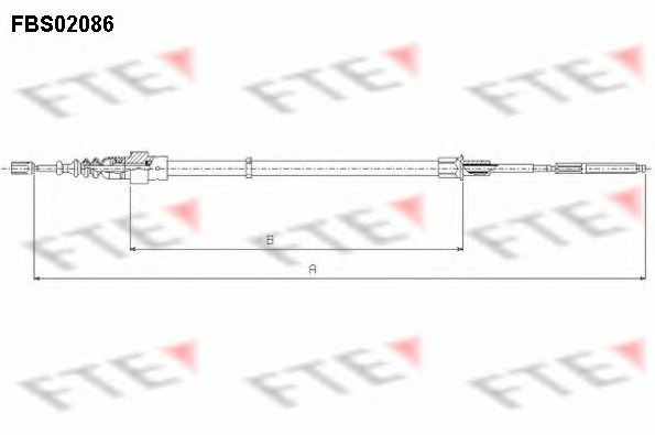 Cablu, frana de parcare VW LUPO 98-05