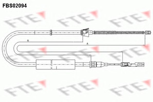 Cablu, frana de parcare VW A2 00-05