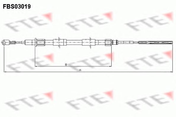 Cablu, frana de parcare BMW Z3 E36 95-03