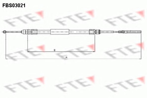 Cablu, frana de parcare BMW E46 98-05