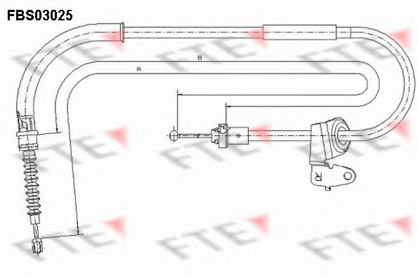 Cablu, frana de parcare MINI ONE/COOPE 01-07