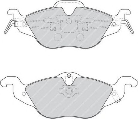 set placute frana,frana disc OPEL ASTRA G 98-