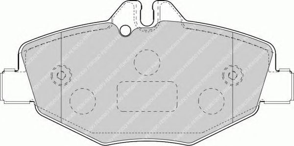 set placute frana,frana disc MERCEDES-BENZ W211 02- 220-270CDI