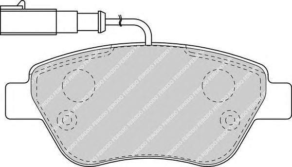 set placute frana,frana disc FIAT STILO/DOBLO/PANDA 01-