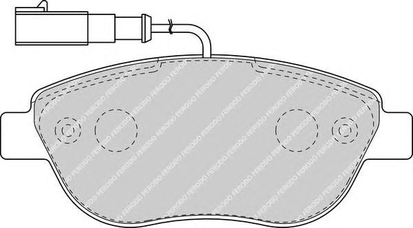 set placute frana,frana disc FIAT STILO 1,9D/DOBLO 10-