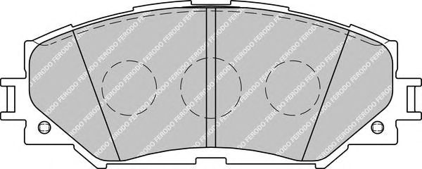 set placute frana,frana disc TOYOTA AURIS 06-