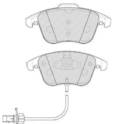 set placute frana,frana disc VW A4/A5 07- 314MM