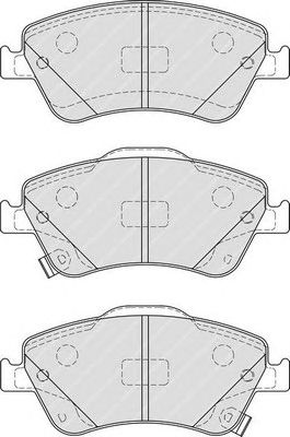 set placute frana,frana disc TOYOTA AURIS 06- UK