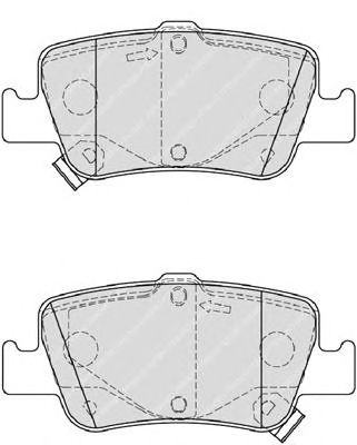 set placute frana,frana disc TOYOTA AURIS 06-