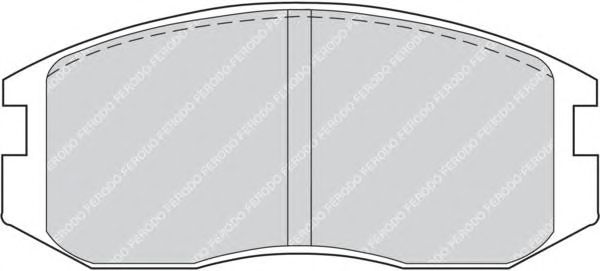 set placute frana,frana disc DAIHATSU TERIOS 1,3-1,5 97- 115 X 50 X 15