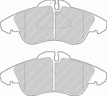 set placute frana,frana disc MERCEDES-BENZ SPRINTER 208-314 95-/VITO/LT 96-