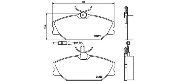 Set placute frana de performanta