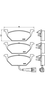 Set placute frana de performanta