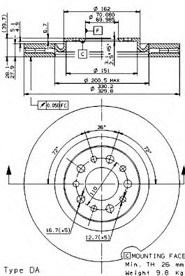 Disc frana