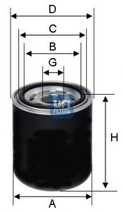 Element filtrant uscator aer, compresor