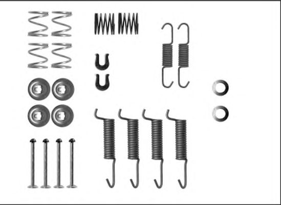 set accesorii, saboti frana parcare