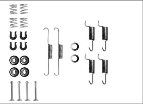 set accesorii, saboti frana parcare