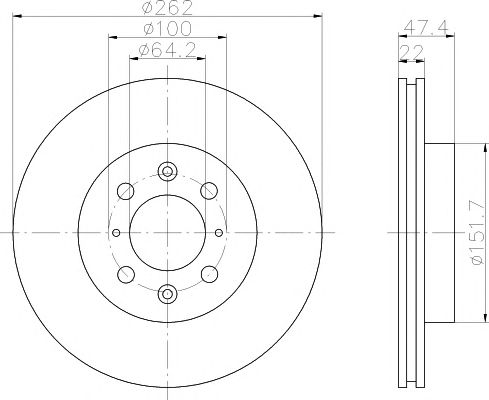 Set frana, frana disc