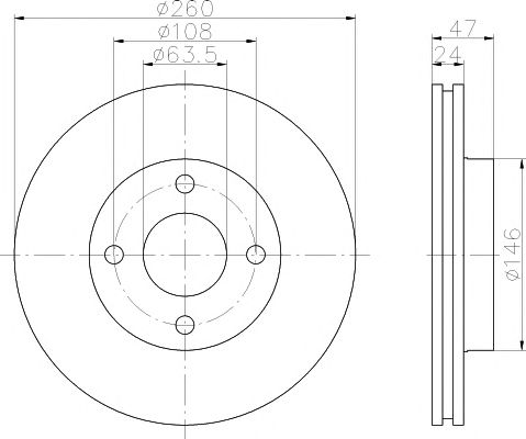 Set frana, frana disc