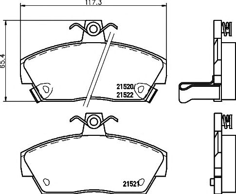 Set frana, frana disc