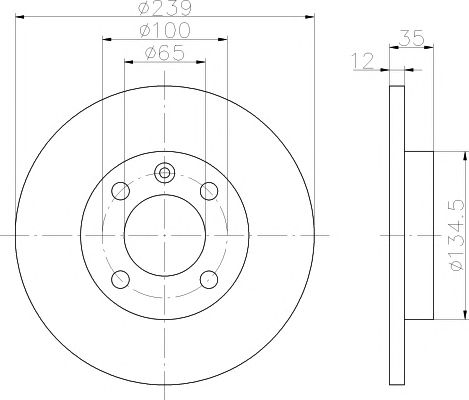 Set frana, frana disc