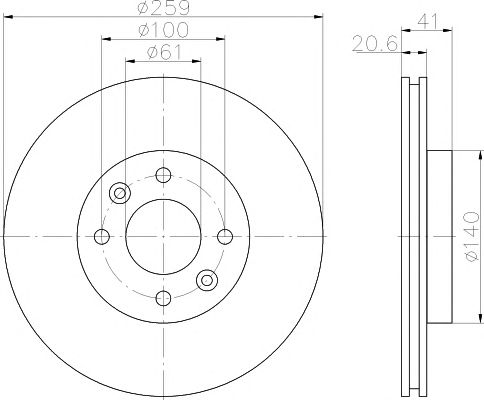 Set frana, frana disc