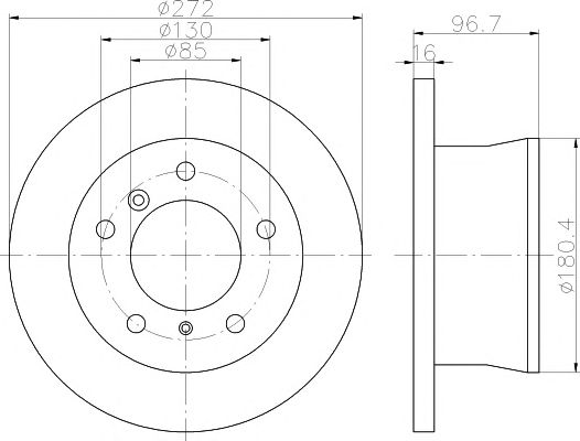 Set frana, frana disc