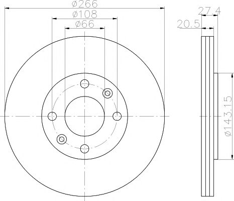 Set frana, frana disc