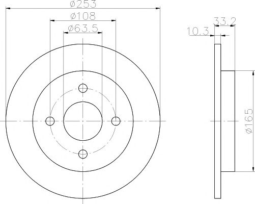 Set frana, frana disc