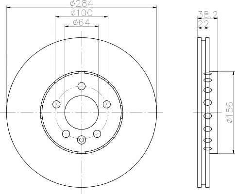 Set frana, frana disc