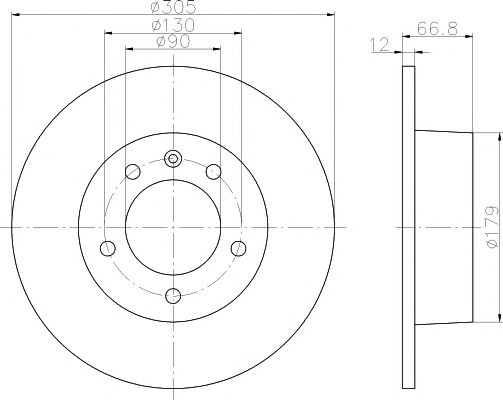 Set frana, frana disc