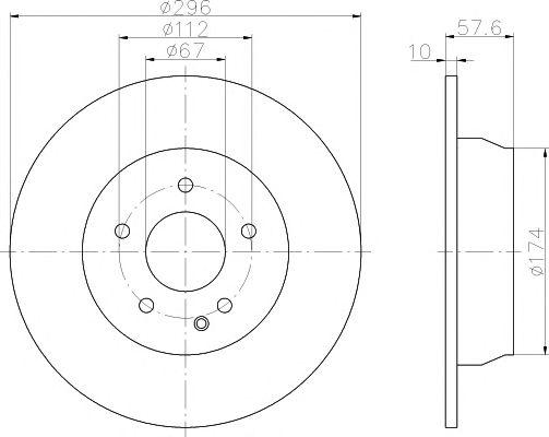 Set frana, frana disc