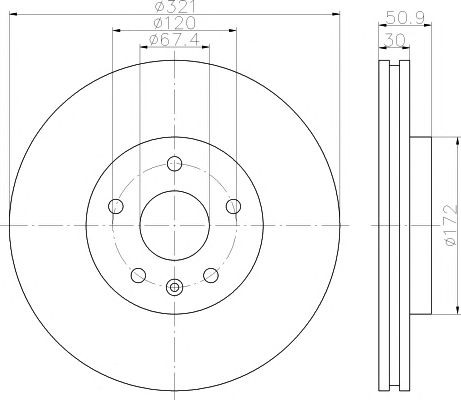 Set frana, frana disc