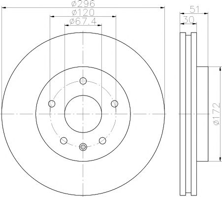 Set frana, frana disc