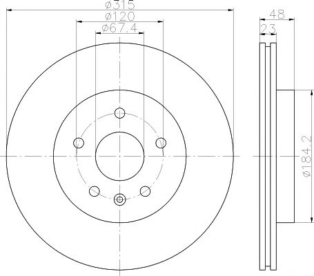 Set frana, frana disc