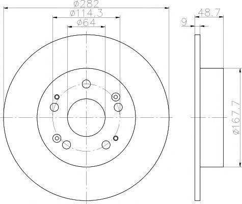 Set frana, frana disc