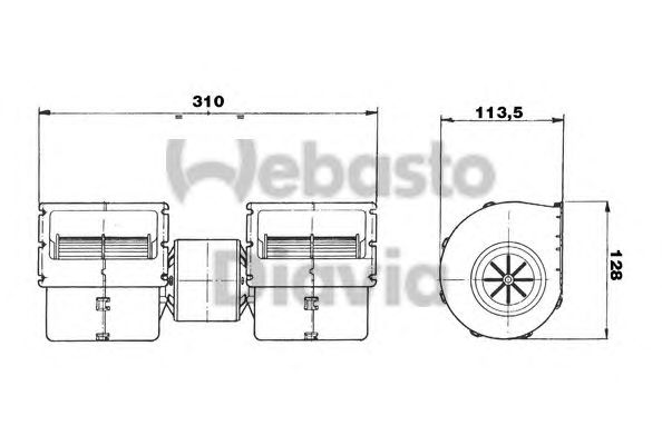 Electromotor, ventilatie interioara