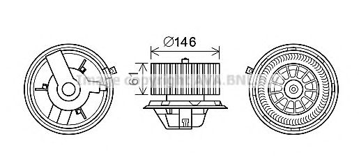 Electromotor, ventilatie interioara