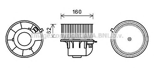 Electromotor, ventilatie interioara