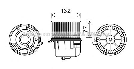 Electromotor, ventilatie interioara