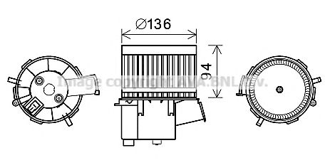 Electromotor, ventilatie interioara