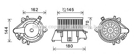 Electromotor, ventilatie interioara