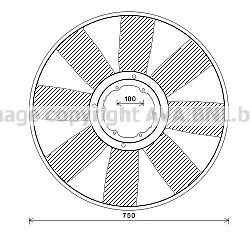 Paleta ventilator, racire motor