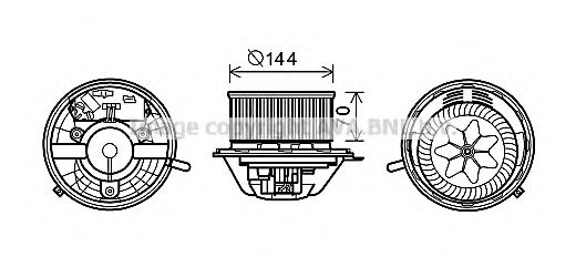 Electromotor, ventilatie interioara