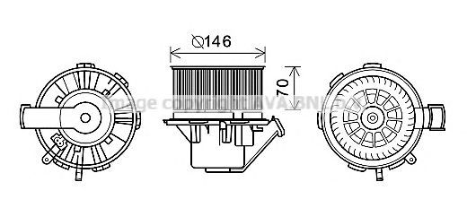 Electromotor, ventilatie interioara