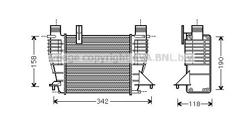 Intercooler, compresor