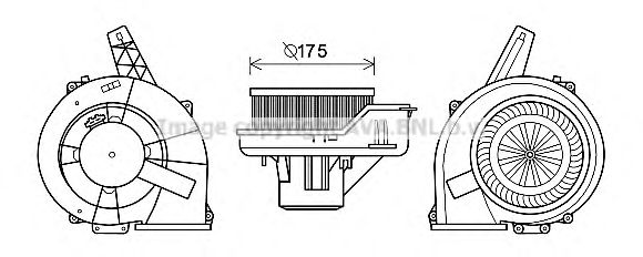 Electromotor, ventilatie interioara