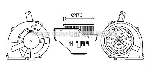 Electromotor, ventilatie interioara