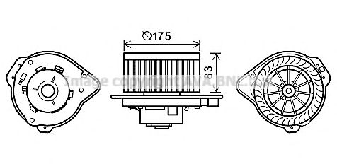 Electromotor, ventilatie interioara