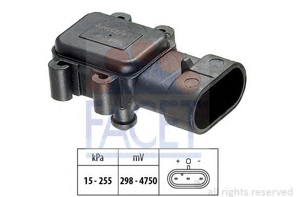 senzor presiune aer; Senzor, presiune galerie admisie RENAULT CLIO2 1,5DCI/K